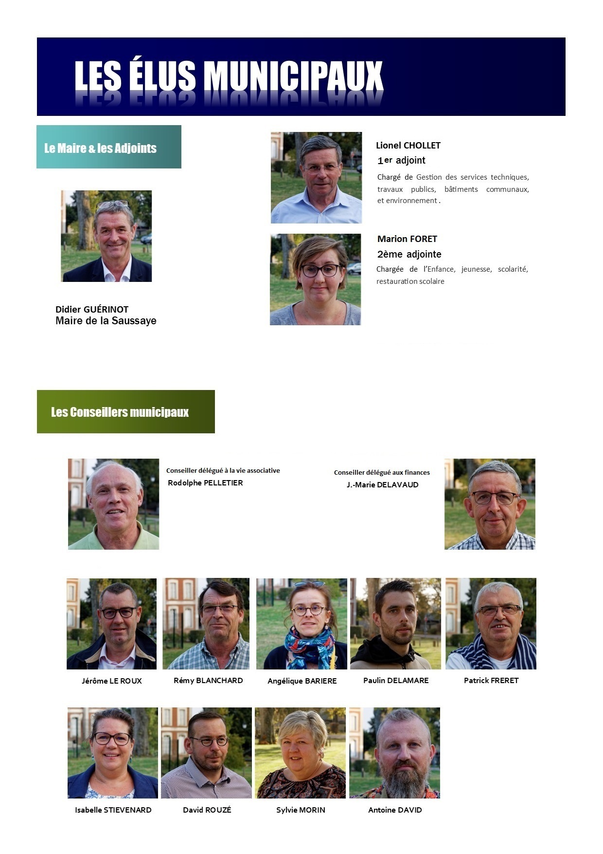 les élus municipaux