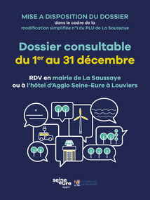 Affiche 30x40-Mise à dispo modif simpl. 1 PLU La Saussaye