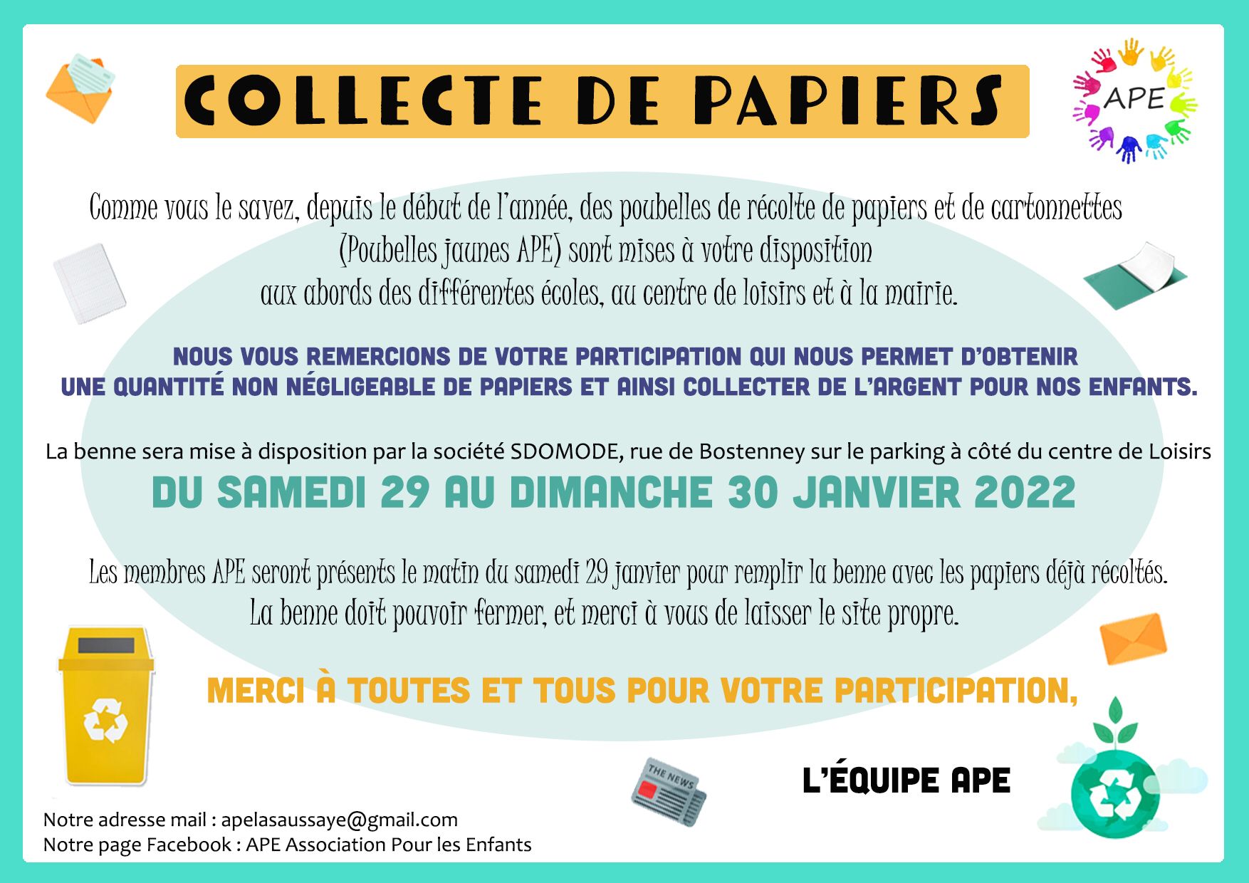 benne à papier